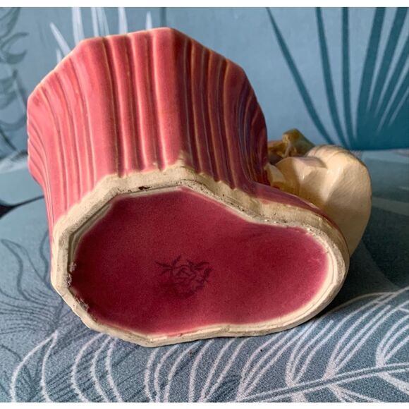 2 Dutch Girl Planters Vase Ceramic Vintage MCM Retro Art Deco - Picture 5 of 8